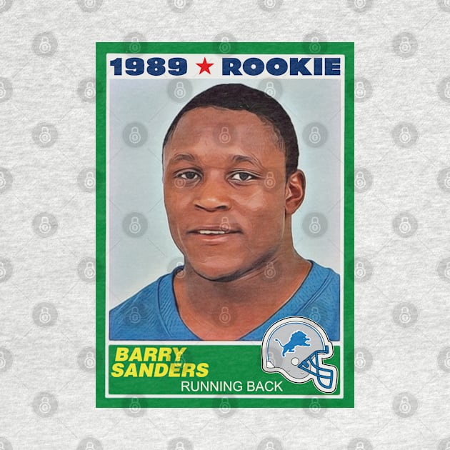 Retro Barry Sanders Rookie Card by darklordpug
